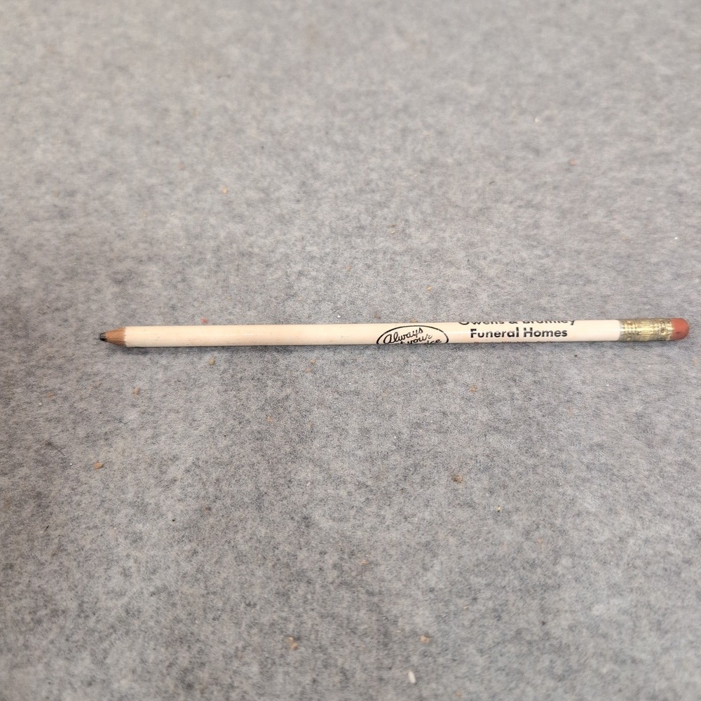 Vintage Owens & Brumley Funeral Homes Texas Advertising Pencil Wichita Falls - Picture 4 of 4